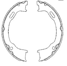 HELLA PAGID 8da355051241 -  Комплект тормозных колодок, стояночная тормозная система